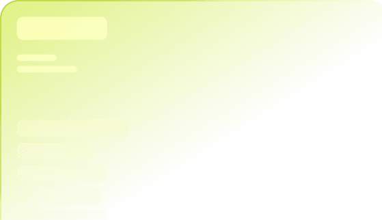 Feature card showing status updates